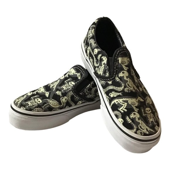 VANS Toddler Sz 10.5 Dinosaur Glow Sneaker - Picture 5 of 11